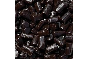 CRAZYOUTLET Finnska Sugar Free Black Licorice Candy - 1 Pound Bag - Classic Finnish Licorice Nibs - Soft Sugarless Candy for Snacking and Gifting - Bold Flavored Chewy Bites