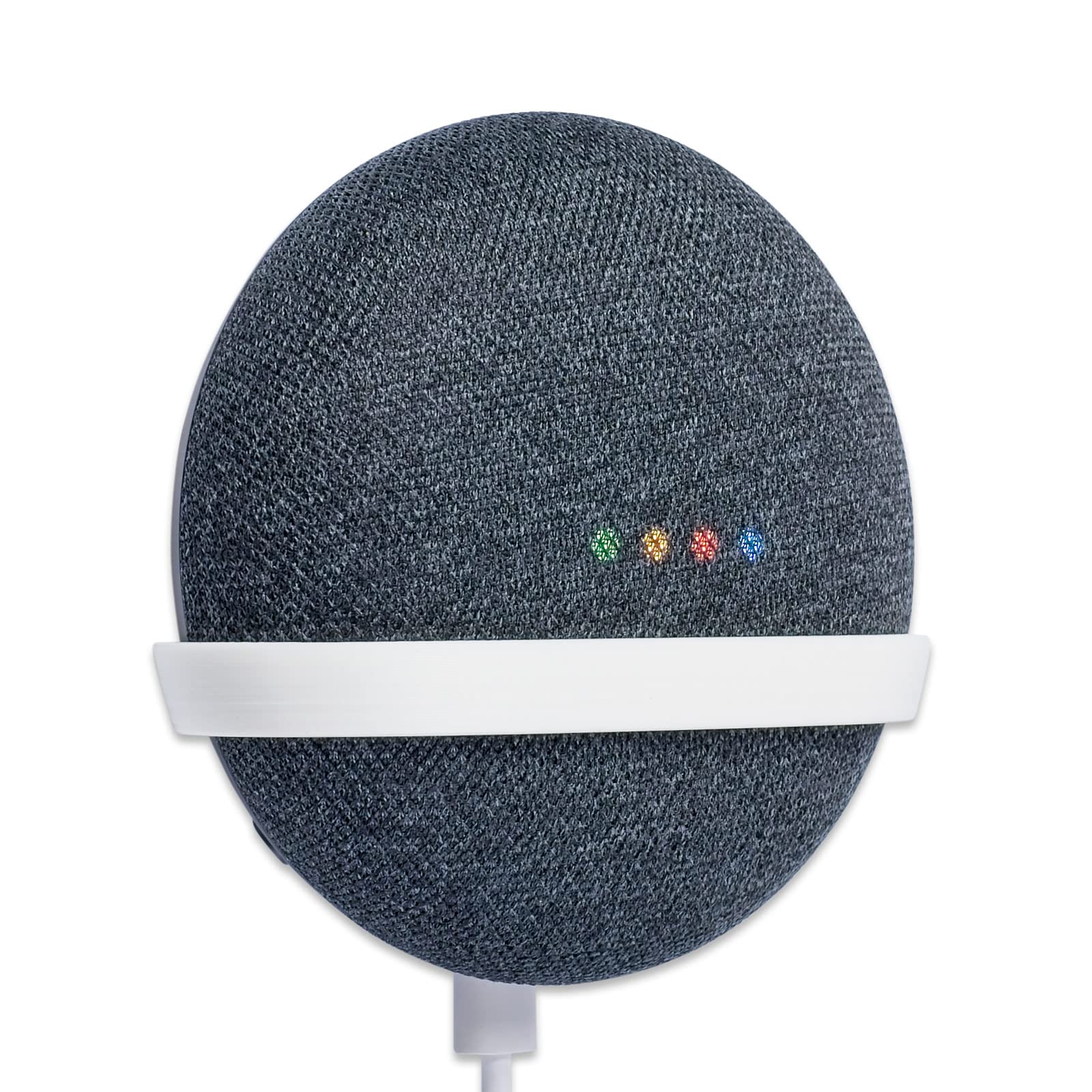 P3D-Lab Wall Mount for Google Home Mini, Google Home Mini Wall Bracket Tiny White - 3 Years Warranty - Made in UK