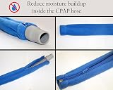 Aveen 6 ft CPAP Hose Cover with 4 Clips Fleece Insulated Zipper view 4