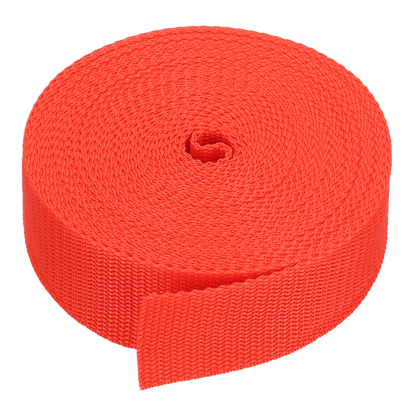 PATIKIL 9 Meters Webbing, 38mm Polypropylene Webbing Strap Heavy Webbing Roll Chair Straps for Indoor Outdoor Climbing DIY Crafting, Red