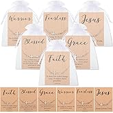 Quelay Faith Cross Bracelet Bulk Christian Gifts for Women Bracelet,Organza Bag,Bible Verse Card for Mother's Day Church