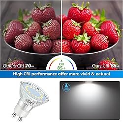Maylaywood GU10 LED Light Bulb, 50 Watt Halogen