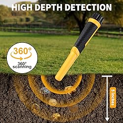 SAKOBS Metal Detector Pinpointer Wand: 5" Detection