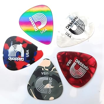 The Guitar Shop Daddario duralin precision pick various color and thickness 5 pieces