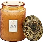 Voluspa Baltic Amber Large Scented Candle Jar 18 Oz, 100 Hr Burn | Coconut Wax Blend in Decorative Glass, Clean Even Burn, USA Handcrafted Gift for Hosts, Fragrance Lovers &amp; Relaxed Rooms