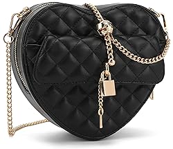 lola mae Heart Shape Satchel Crossbody Purse for