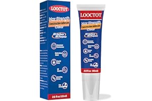 LOOCTOT Max Strength Clear Construction Adhesive, 2.8 fl oz Integrated Squeeze Tube, Versatile Cement for Tile,Floor,Stone,Wood,Wall & More,Works Under Water
