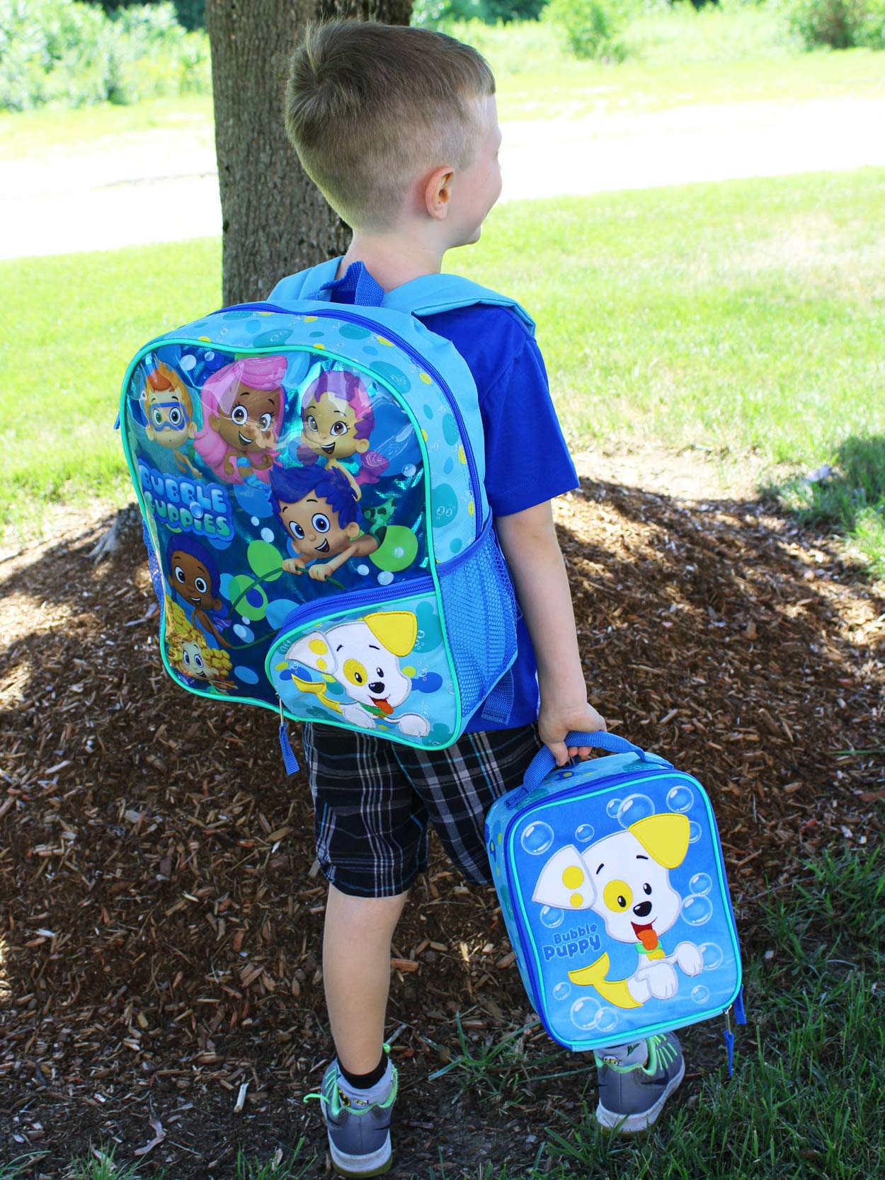 bubble guppies backpack and lunchbox