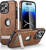 WTCASE for iPhone 14 Pro Leather Case, Thin