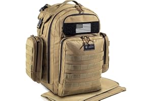 Dinictis Dad Diaper Bag, Mens Diaper Bag Backpack with Diaper Changing Mat,Multifunctional Diaper Changing Backpacks