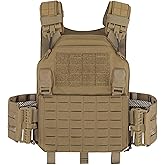 PETAC GEAR Laser-Cutting Vest for Men Cosplay — Quick Release Modular Lightweight MOLLE Weighted Training Vests.