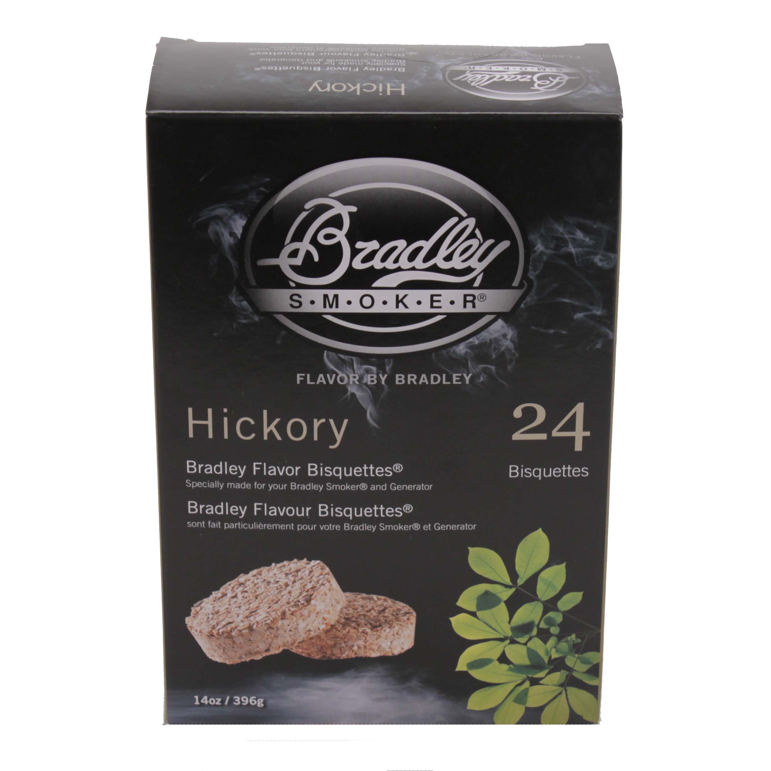 Bradley Smokers Bisquettes, Hickory, 24-Pack (5055794585924)