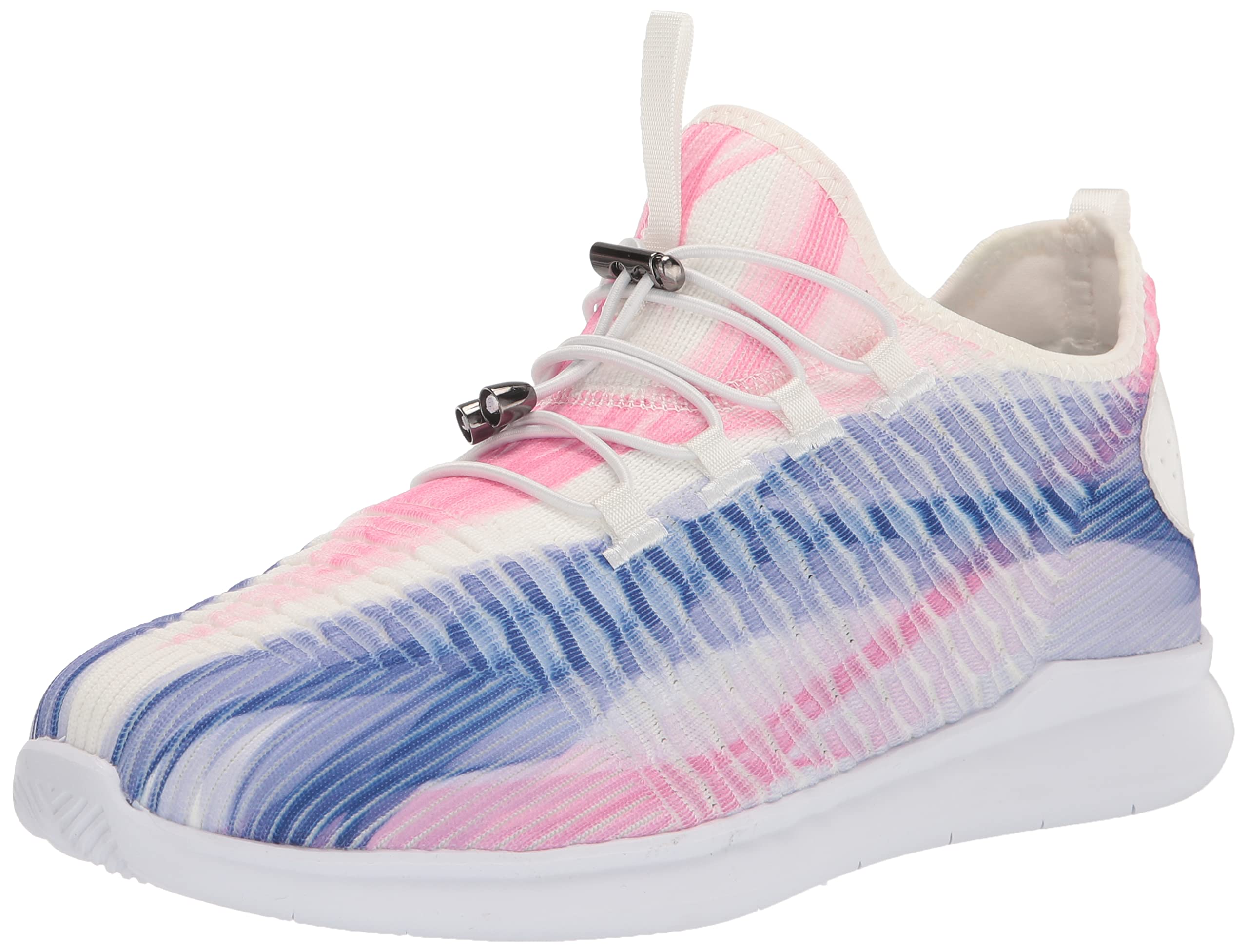 Propét Women’s TravelBound Sneakers, White/Peri, 8.5 Medium US