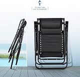 SUNMER Sun Lounger Set of 2 Zero Gravity Chairs with Cup/Phone Holder view 3