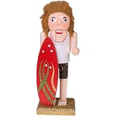 12 Inch Brown Gingerbread Baker Nutcracker - Traditional Wooden Christmas Decor For Shelves