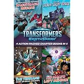 Transformers EarthSpark 4 Action-Packed Chapter Books in 1!: Optimus Prime and Megatron's Racetrack Recon!; The Terrans Cook Up Some Mischief!; May the Best Bot Win!; No Malto Left Behind!