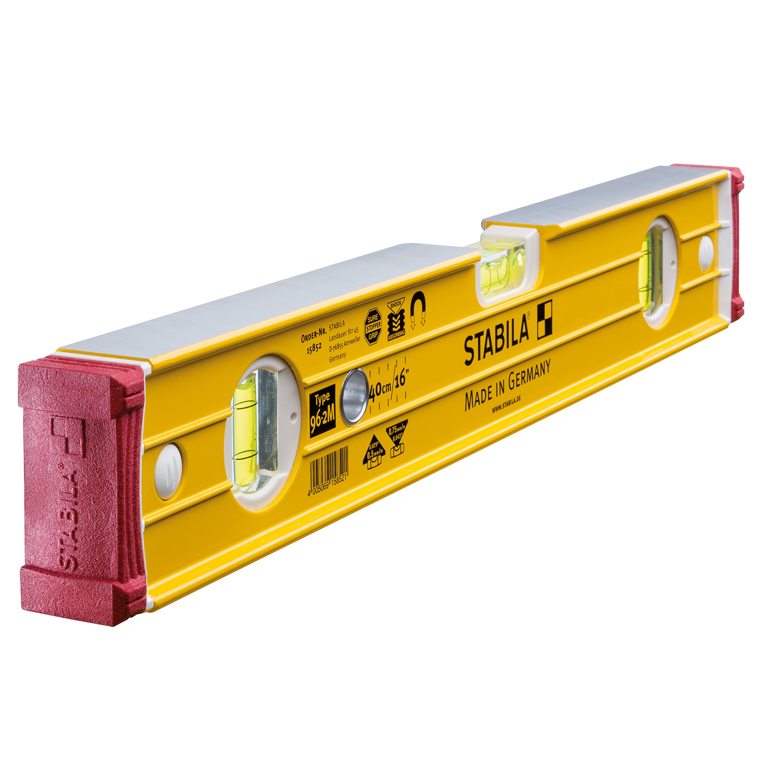 96-M-2 Magnetic Spirit Level 3 Vial 40cm