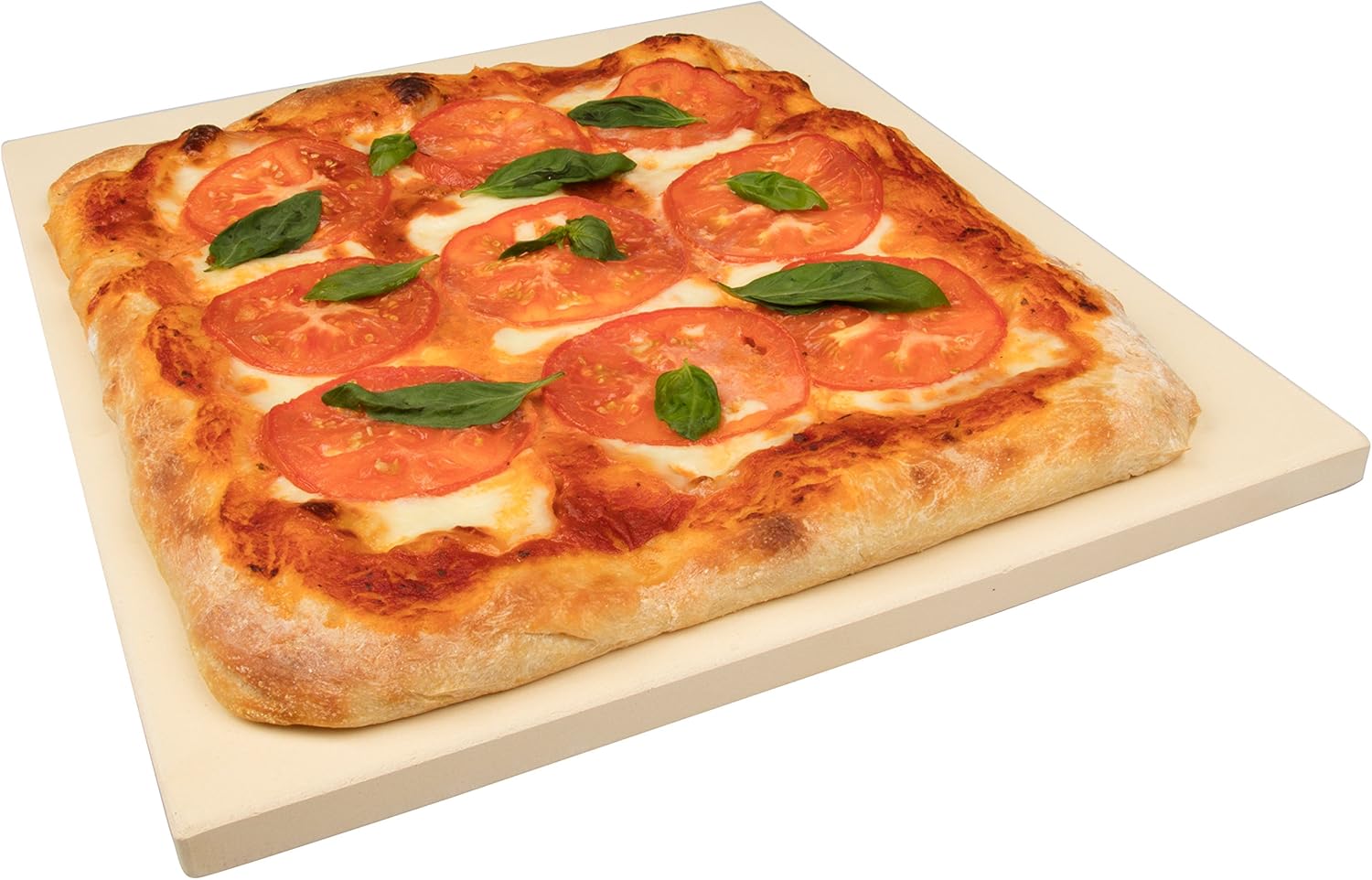 CucinaPro Pizza Stone for Oven, Grill, BBQ- Rectangular Pizza Baking Stone- XL 16" x 14" Pan for Perfect Crispy Crust- Extra Thick 5/8": Large Square Pizza Stone For Oven: Kitchen & Dining