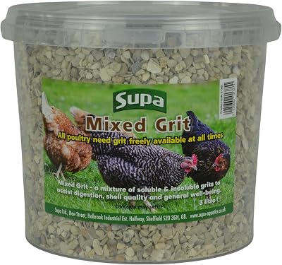Supa Mixed Poultry Grit 3 Litre Bucket – Flint & Oystershell Grit