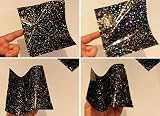Tile Style Decals 40 Black Glitter Sparkle 6x6 inch Tile Stickers - Kitchen view 5