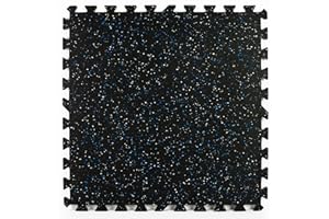 FloorPops Scoria Rubber Interlocking Tiles, FPR4269