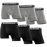 ANTHONY JACKSON 6-Pack Premium Boxer Men's Underwear Breathable Boxer Briefs with Lightweight Underwear