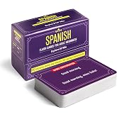 Spanish Flash Cards for Adult Beginners &amp; Kids &ndash; Learn 100+ Verbs, Words &amp; Phrases for Everyday Conversation &ndash; Gift for Adults, Travelers &amp; Students