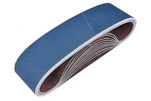 ABRAPRO 6 x 48 Inch Zirconia Sanding Belts, 8Pcs 2 Each of 40/60/80/120 Assorted Grits, Belt Sander Sanding Belt for Knife Blade Sharpening, Metal Polishing, Derusting, Woodworking