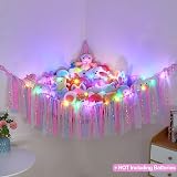 MHJY Toy Hammock Net with LED Light Large Corner Organizer view 7