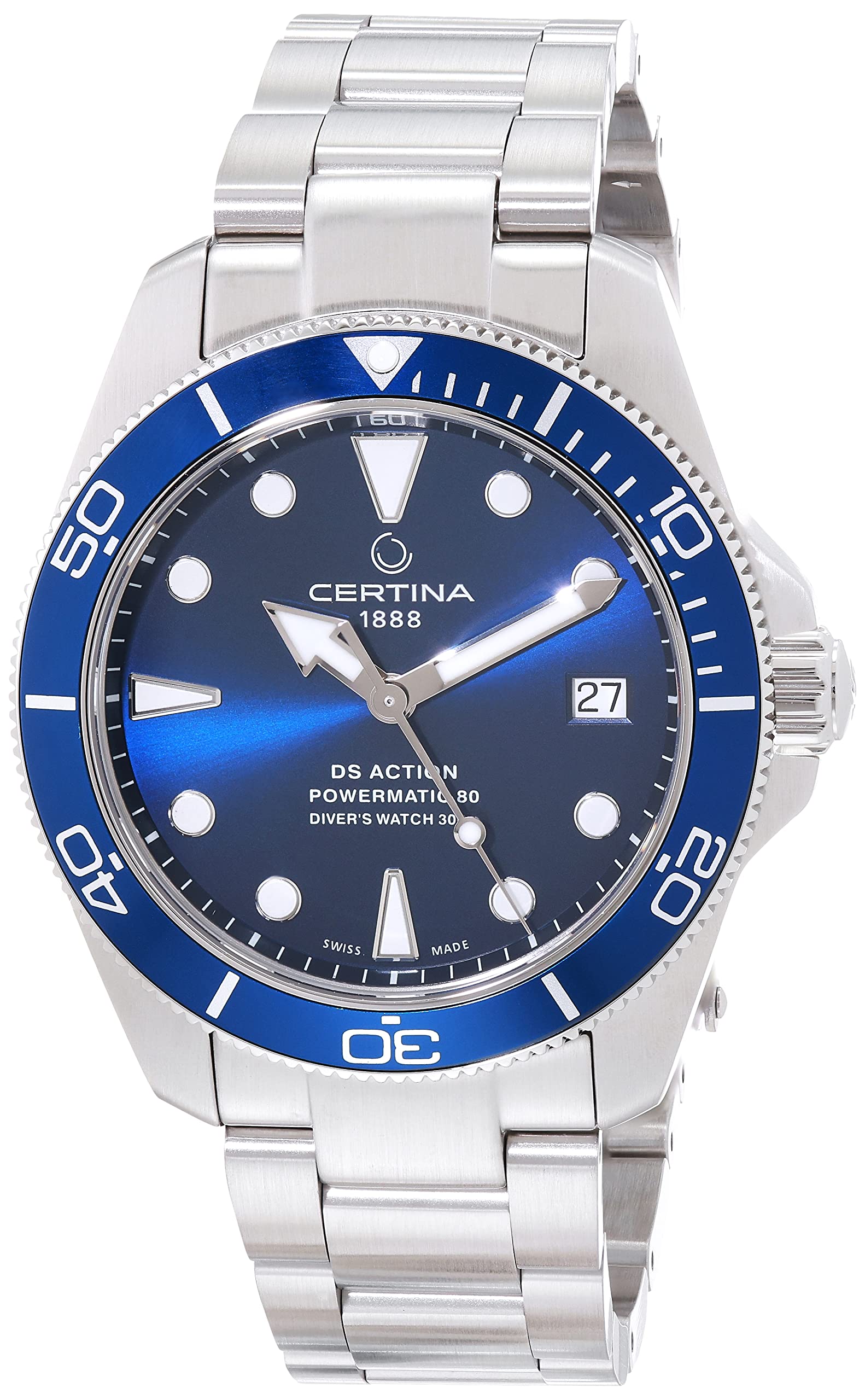 Certina, Unisex, DS ACTION Diver 38mm, Stainless Steel, Swiss