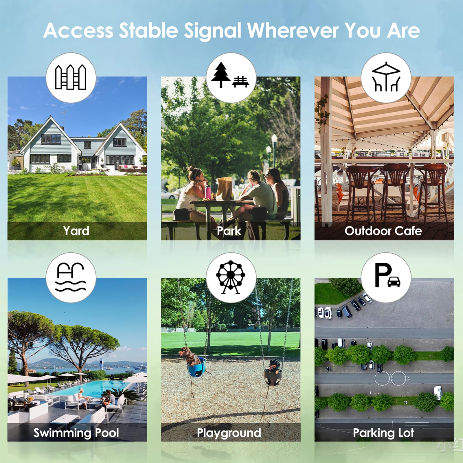 2026 AX3000 Outdoor WiFi 6 Extender, WAVLINK Long-Range WiFi Repeater/Access Point with Dual Band/PoE/IP67 Waterproof/6 x 7dBi Antennas, Supports Up to 256 Devices for Garage, Yard, RV,Farm