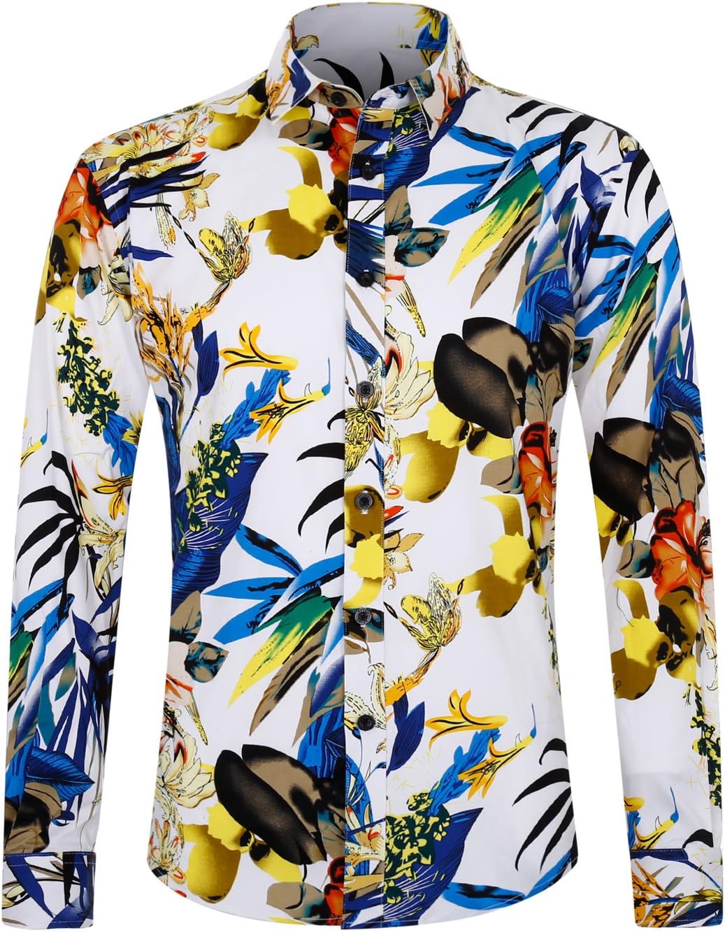 Mens Hawaiian Shirt Short Sleeve Beach Aloha Party Shirt