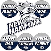 Desert Cactus University of New Hampshire Sticker UNH Wildcats Vinyl Decals Laptop Water Bottle Car Scrapbook (Round Family)