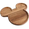 PICNIC TIME Disney Mickey Mouse 16" Acacia Serving Board with Groove, (Acacia Wood)