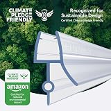 HNNHOME Bath Shower Screen Door Seal Strip 4-6mm Glass up to 14mm Gap 870mm view 3