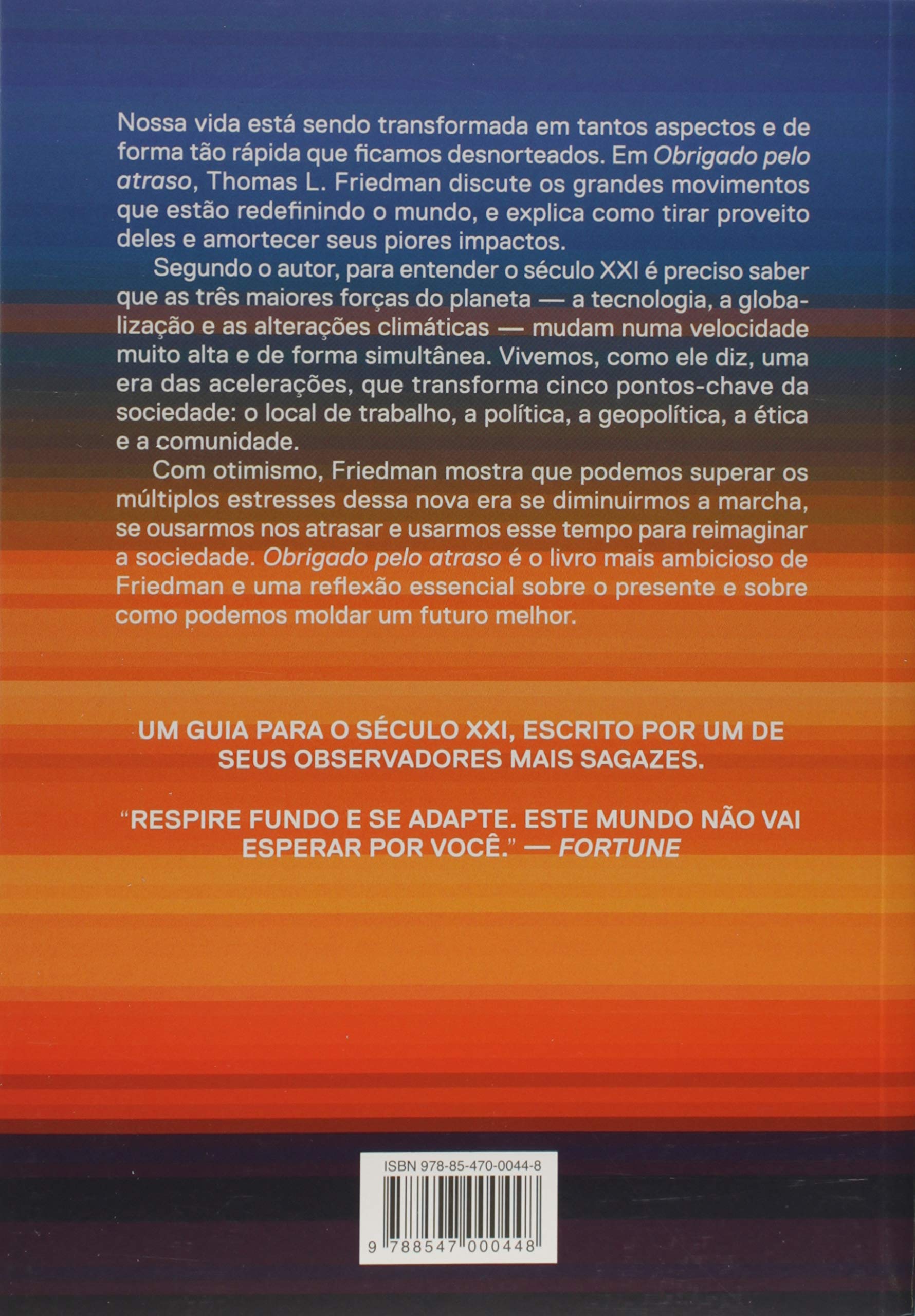 Livro 'Obrigado pelo atraso' por Thomas L. Friedman