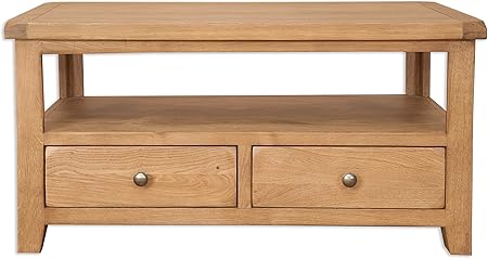 Melbourne Country Living Rustic Oak Coffee Table Tv Table With