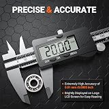 Preciva Digital Vernier Caliper 150mm LCD Stainless Steel Splash Resistant view 3