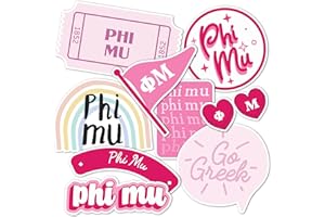 Desert Cactus Phi Mu Sticker Decal Laptop Water Bottle Car Sheet (Cute Sheet)