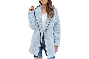 FQZWONG Winter Coats For Women Casual Warm Womens Fleece Jacket 2023 Plus Size Trendy Fuzzy Clothes Casual Outerwear