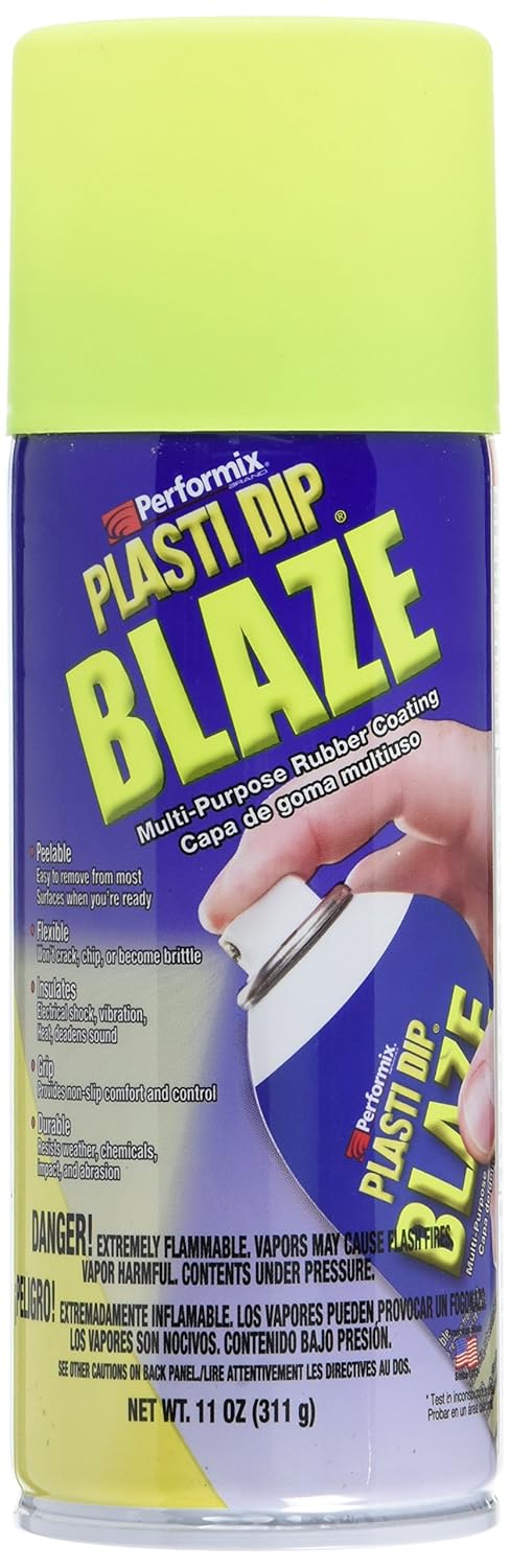 PLASTI DIP 11222-6 Yellow Rubber Coating, 11 oz