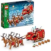LEGO Santa's Sleigh - Building Toys for Kids, Boys & Girls, Ages 9+ - Indoor Christmas Decorations for Home W/Santa Claus Fig