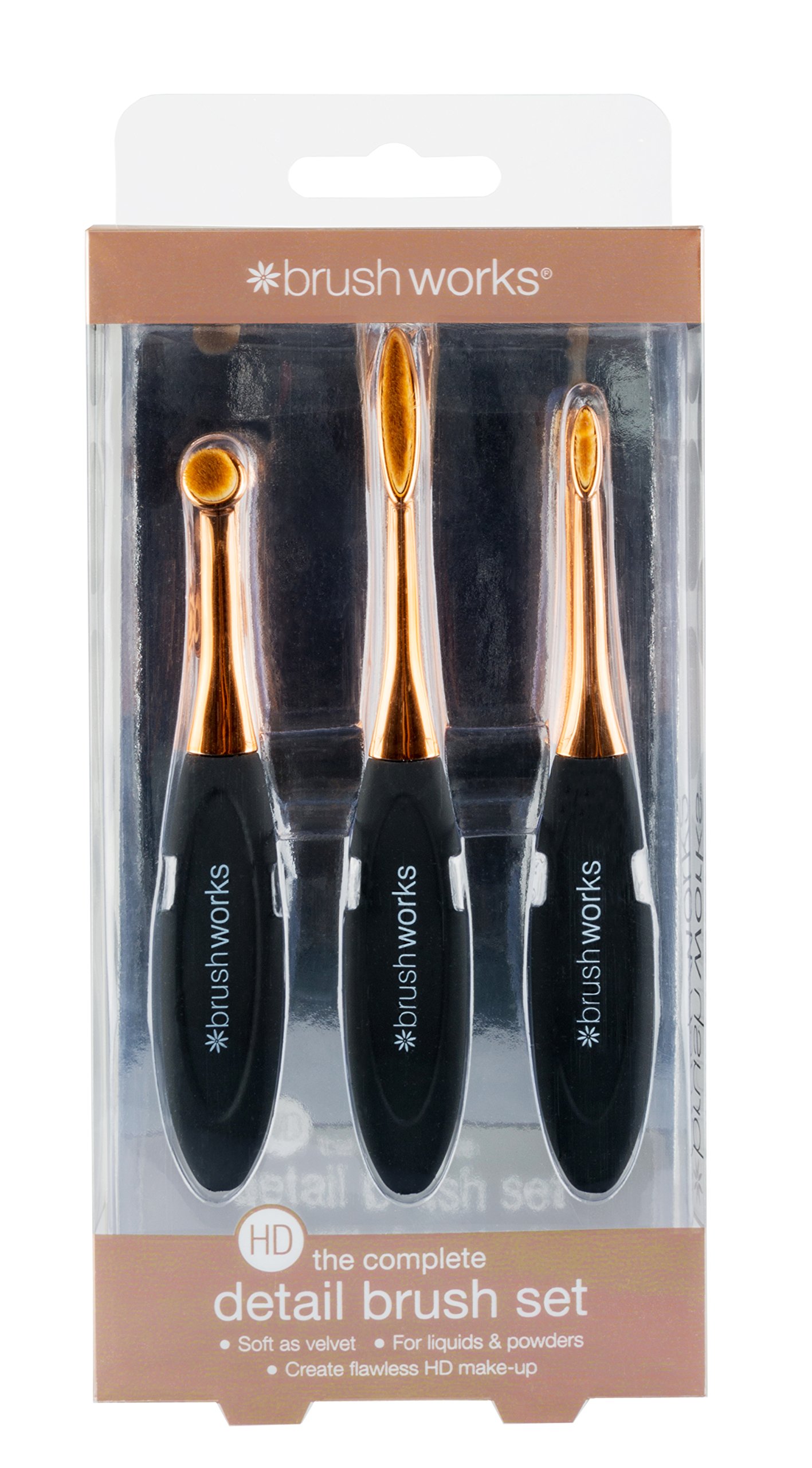 Brushworks HD Oval Brush Detail Set