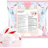 marshmallows large，vegan marshmallows，marshmallow candy500g，Strawberry Flavoured Cotton Candy，Pack of about 80