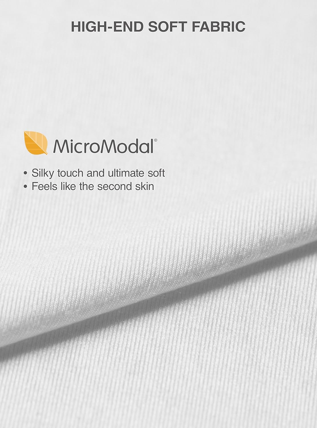 DAVID ARCHY Men's Undershirts Ultra Soft Micro Modal V-Neck Breathable T-Shirts 3 Pack: Clothing