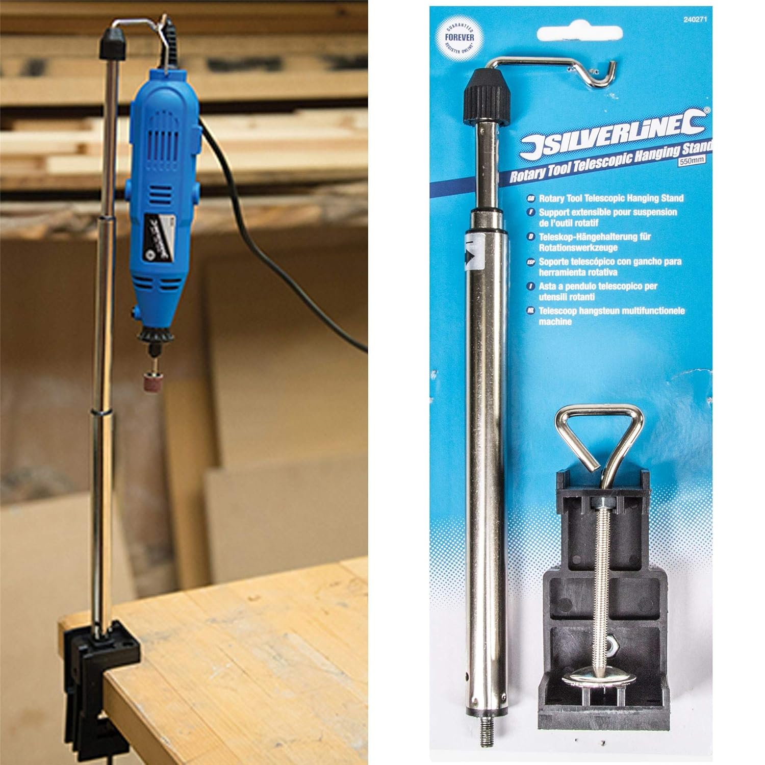 Mini Drill Rotary Telescopic Hanging Stand Dremel Flexi Shaft Holder