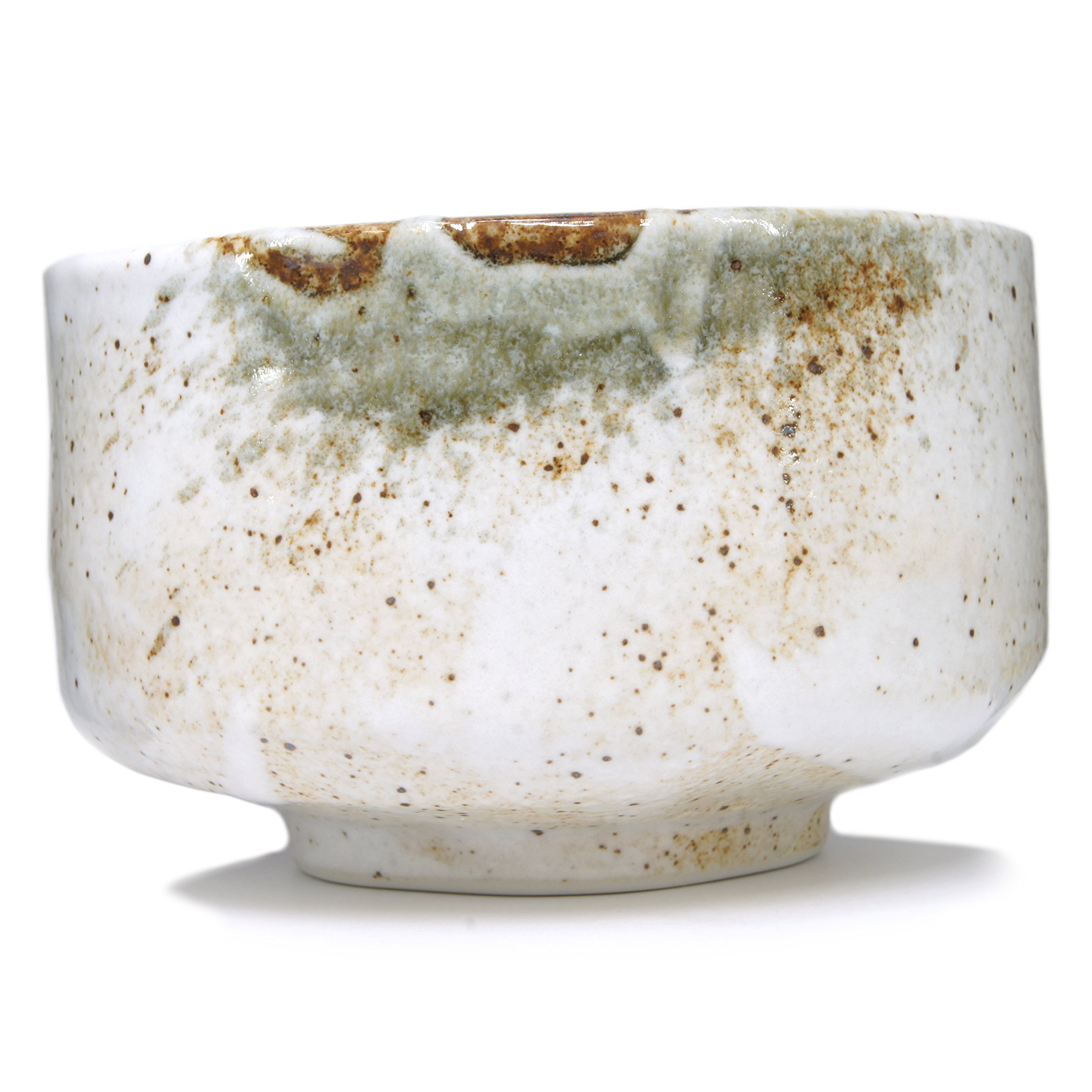 Mino Ware Japanese Handcrafted Matcha Tea Bowl Beige, Matcha Tea Cup Ceremony, Authentic Pottery, Yuki Shino Chawan