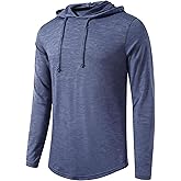 BEILU Men's Fashion Athletic Hoodies Workout Sweatshirt Long Sleeve Lightweight Casual Pullover Drawstring Hoodie