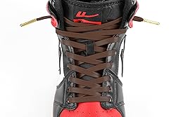 Loop King Laces - Premium Brown Flat Leather Shoe