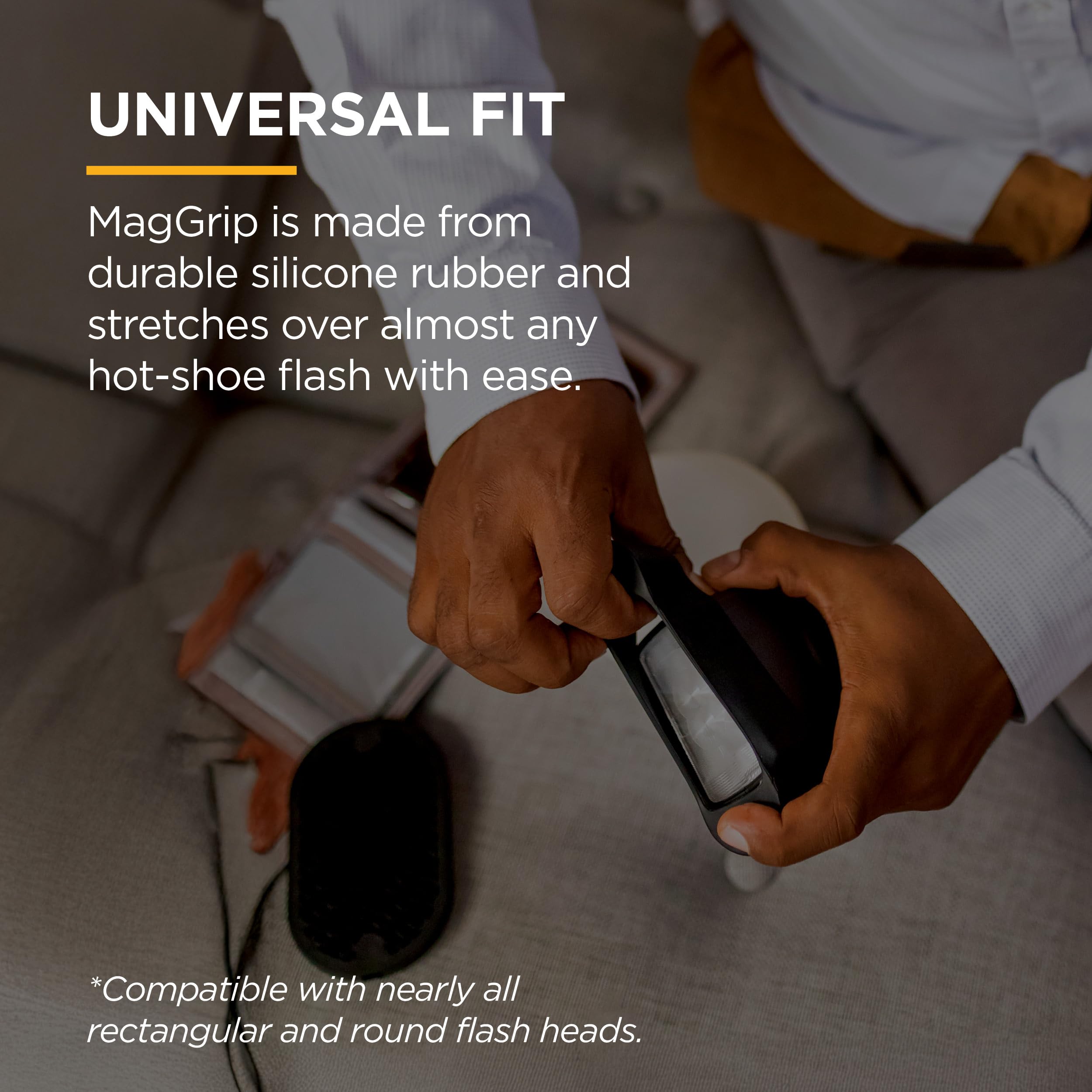 MagMod MagSphere 2 & MagGrip 2 Bundle, Magnetic Flash Diffuser Kit for On-Camera Photography, Modular Lighting Control System, Compatible with 99% of All Speedlites